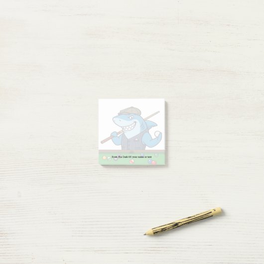 Funny Billiards Fanatic Personalized Stick Notepad Post-it® Notes (Op bureau)