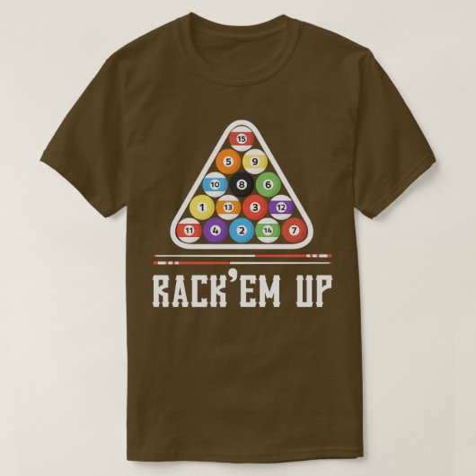 Funny Billiards Gezegde Design T-shirt (Design voorkant)