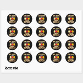 Funny Billiards Player Routine Aim Shoot Swear Rep Ronde Sticker (Vel)