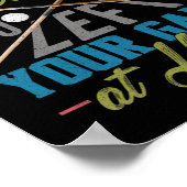 Funny Billiards Pool Cue Shirt Funny Pool Billiard Poster (Hoek)