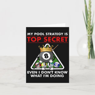 Funny Billiards Pool Design for Men Women Pool Pla Kaart