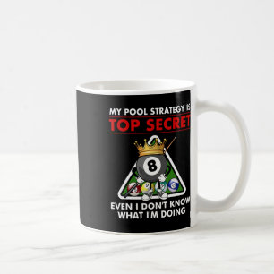 Funny Billiards Pool Design for Men Women Pool Pla Koffiemok