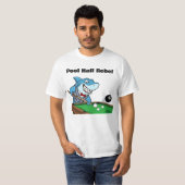 Funny Billiards Pool Hall Rebel T-shirt (Voorkant volledig)