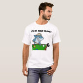 Funny Billiards Pool Hall Rebel T-shirt (Voorkant volledig)