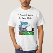 Funny Billiards Pool Hall Rebel Tshirts (Voorkant)