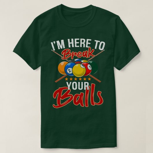 Funny Billiards Pool Player Snooker Fans Cft T-shirt (Design voorkant)
