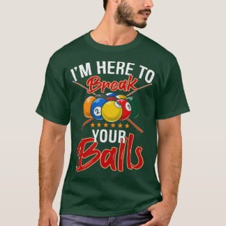 Funny Billiards Pool Player Snooker Fans Cft T-shirt