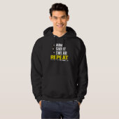 Funny Billiards Pool Players Aim Shoot Swear Repea Hoodie (Voorkant volledig)