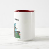Funny Billiards Pool Rebel Jumbo Coffee Mugs Mok (Midden)