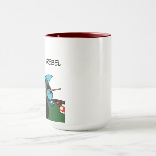 Funny Billiards Pool Rebel Jumbo Coffee Mugs Mok (Midden)