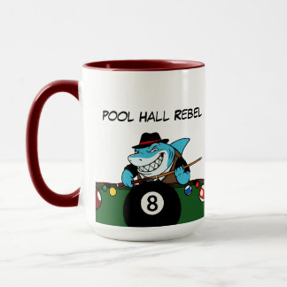 Funny Billiards Pool Rebel Jumbo Coffee Mugs Mok