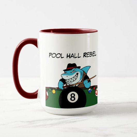 Funny Billiards Pool Rebel Jumbo Coffee Mugs Mok (Links)