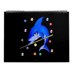Funny Billiards Pool Shark Male Kalender