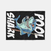 Funny Billiards Pool Shark Snooker Hall Joke Billi Fleece Deken (Voorkant (Horizontaal))