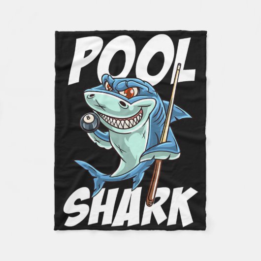 Funny Billiards Pool Shark Snooker Hall Joke Billi Fleece Deken (Voorkant)