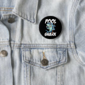 Funny Billiards Pool Shark Snooker Hall Joke Billi Ronde Button 5,7 Cm (In situ)