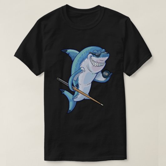 Funny Billiards Pool Shark T-shirt (Design voorkant)