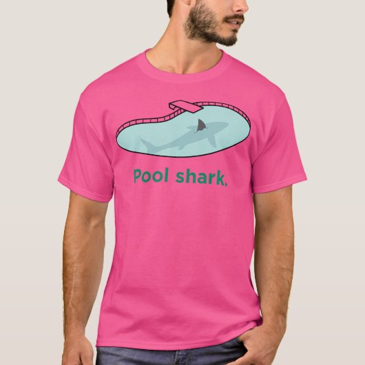 Funny Billiards Pool Shark T-shirt (Voorkant)