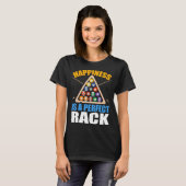 Funny Billiards Rack Humor Pool T-shirt (Voorkant volledig)