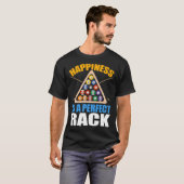 Funny Billiards Rack Humor Pool T-shirt (Voorkant volledig)