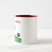 Funny Billiards Shark Rebel Coffee Mugs Tweekleurige Koffiemok (Center)
