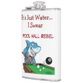 Funny Billiards Shark Rebel Liquid Flask Heupfles (Links)