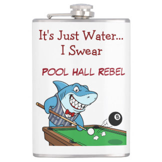 Funny Billiards Shark Rebel Liquid Flask Heupfles