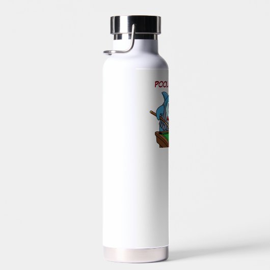 Funny Billiards Shark Water Bottle  Waterfles (Rechts)