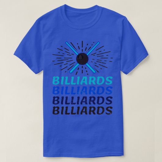 Funny Billiards Shirt  Retro GiftTShirt (Design voorkant)