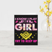 Funny Billiards Shirt voor damesschool Billiar Kaart (Gele Bloem)