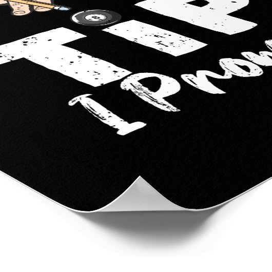 Funny billiards snooker 8 ball 9 ball poster (Hoek)