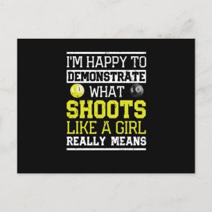 Funny billiards snooker Ik ben blij Briefkaart