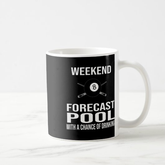 Funny Billiards Weekend Forecast Koffiemok (Rechts)