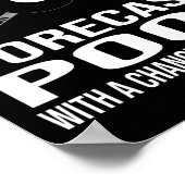 Funny Billiards Weekend Forecast Poster (Hoek)