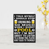 Funny Billiards zei dat ik moest stoppen met Drink Kaart (Gele Bloem)
