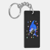 Funny Billiards zwaaien mannetje Sleutelhanger (Voorkant Links)