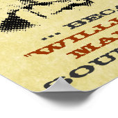 Funny Billy het Kind "Gezocht" Poster (Hoek)