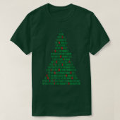 Funny Binary Christmas Tree Computer Programmers a T-shirt (Design voorkant)