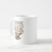 Funny Binge Watching Mode geactiveerd Sloth Koffiemok (Voorkant links)