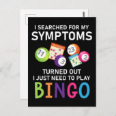 Funny Bingo Ball Bingo Gamer Briefkaart (Voorkant / Achterkant)