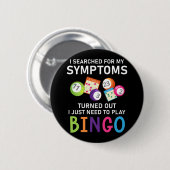 Funny Bingo Ball Bingo Gamer Ronde Button 5,7 Cm (Voorkant /achterkant)