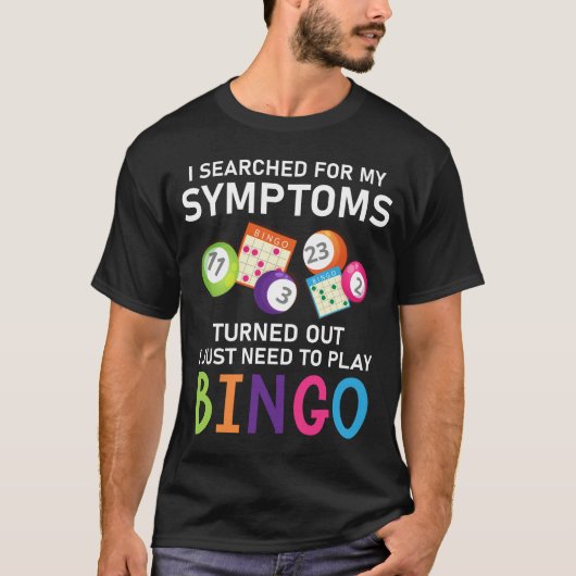 Funny Bingo Ball Bingo Gamer T-shirt (Voorkant)