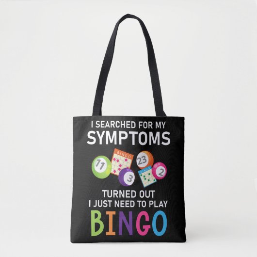 Funny Bingo Ball Bingo Gamer Tote Bag (Voorkant)