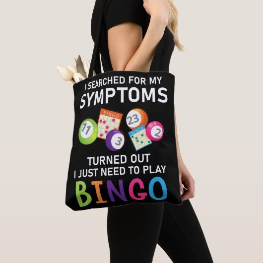 Funny Bingo Ball Bingo Gamer Tote Bag (Dichtbij)