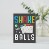 Funny Bingo Ball Lover en Gambling Fan Humor Briefkaart (Staand voorkant)