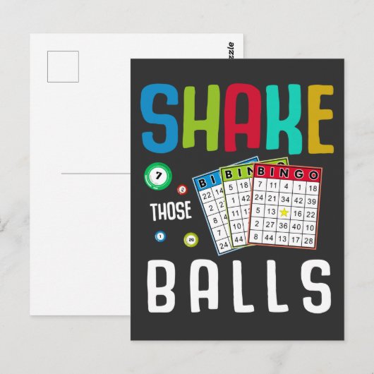 Funny Bingo Ball Lover en Gambling Fan Humor Briefkaart (Voorkant / Achterkant)