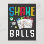 Funny Bingo Ball Lover en Gambling Fan Humor Briefkaart (Voorkant)