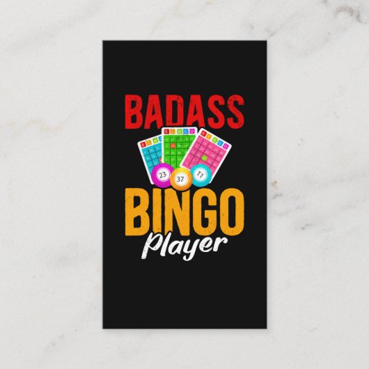 Funny Bingo Balls Sarcastic Bingo Player Visitekaartje (Voorkant)
