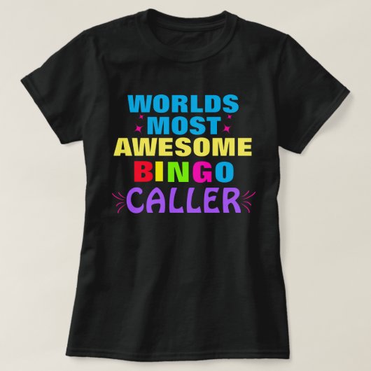 Funny Bingo Caller Bingo Player Tshirt (Design voorkant)