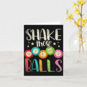 Funny Bingo Caller Gamble Lottery Shake Those Bing Kaart (Gele Bloem)